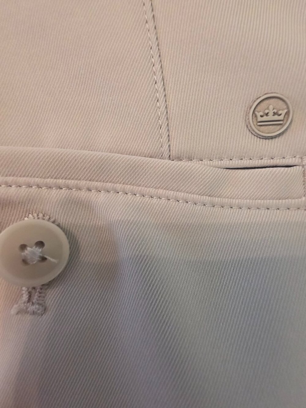Peter Millar Performance Khaki Golf Shorts, Men's Size 36 - Picture 6 of 10